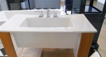 simple bare stand alone kitchen sink