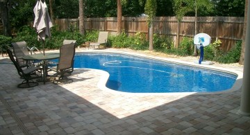 simple beautiful Backyard pool designs