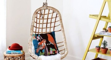 simple bedroom swing chair