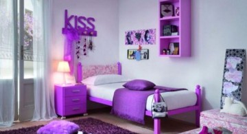 simple but awesome rooms for girls in purple