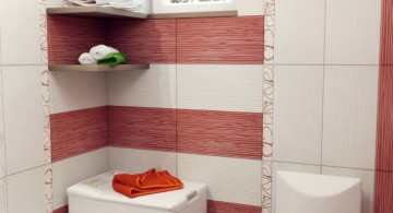 simple corner floating shelf decorating ideas for the bathroom