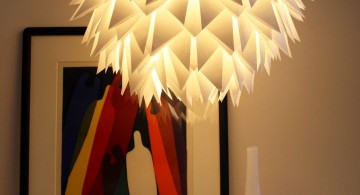 simple diy pendant lighting with folding paper