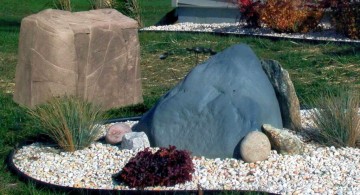 simple landscaping designs with big rocks