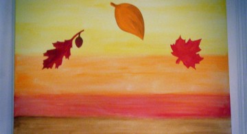 simple painting ideas canvas autumn themed