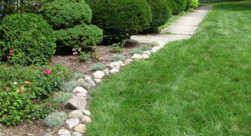 simple stones for flower beds