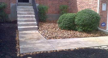 simple stones for flower beds on limited space