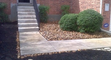 simple stones for flower beds on limited space