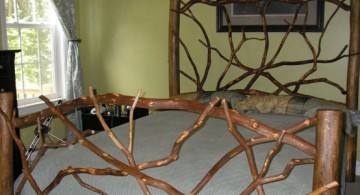 simple and unique tree branch bed