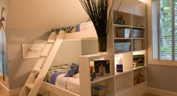 simple wooden funky bunk beds