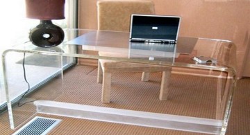 sleek Acrylic Computer Desk