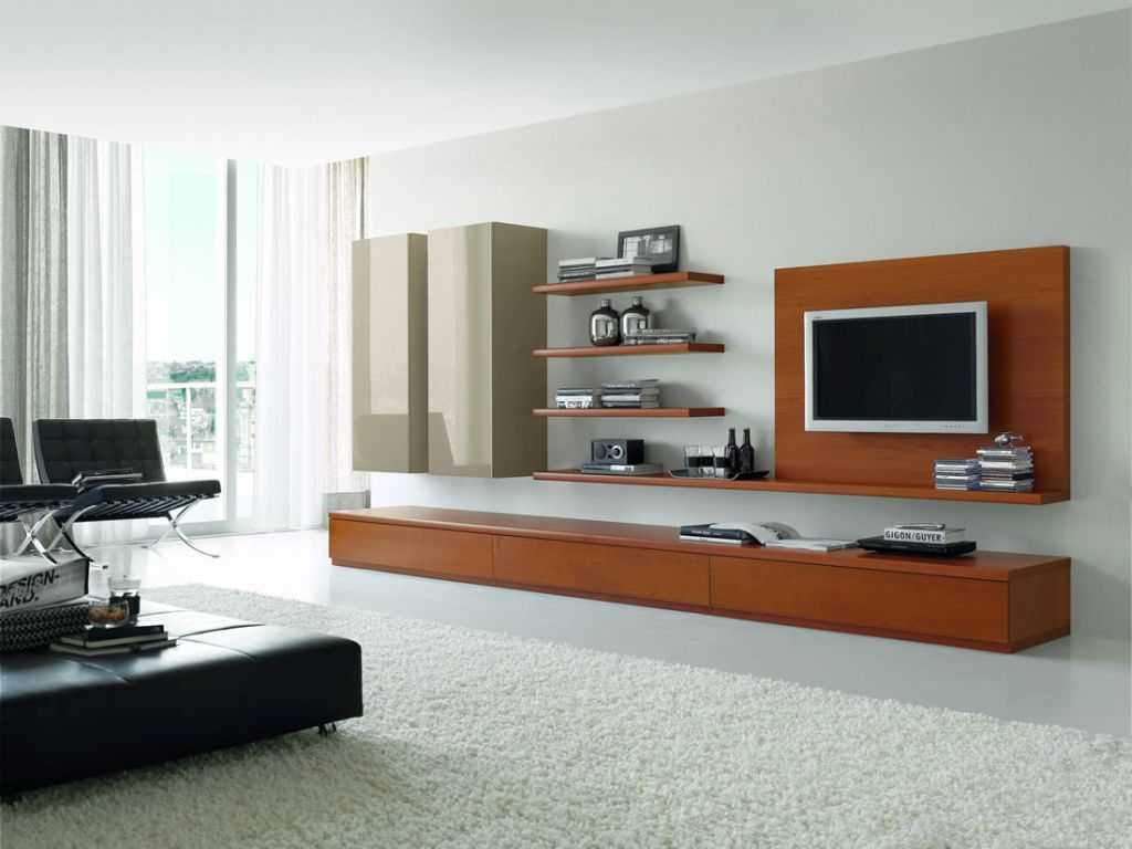 19 Great Designs of Wall Shelving Unit for Living Room