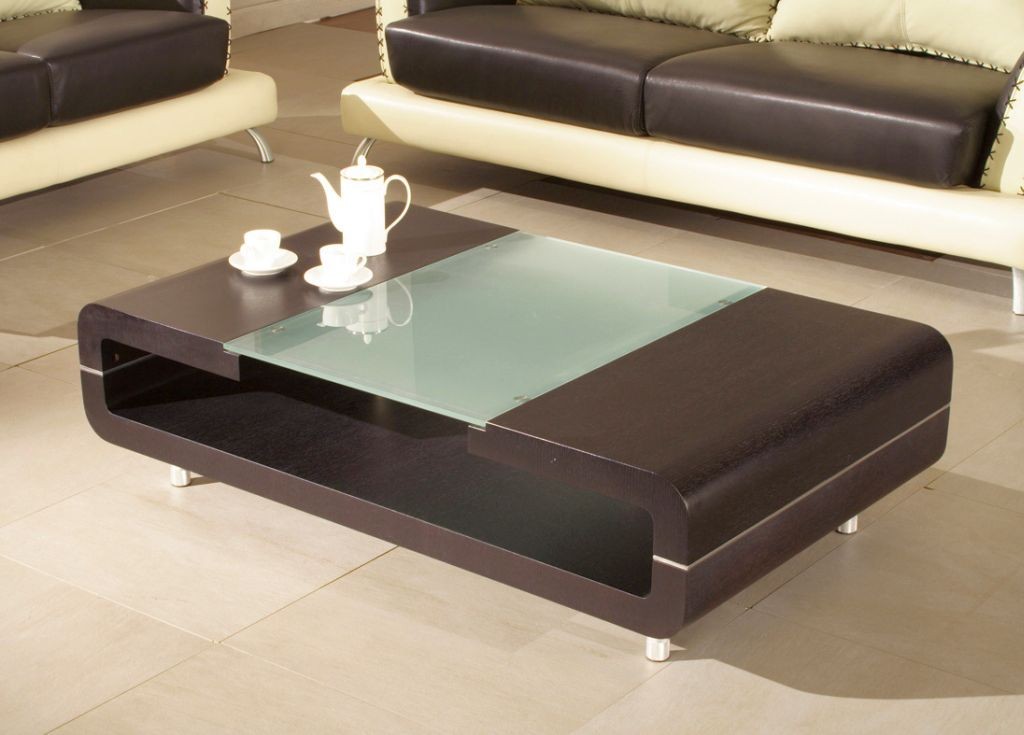 sleek and open wood coffee table designs