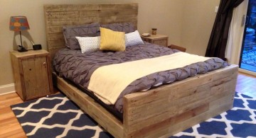 sleek rustic bed plans