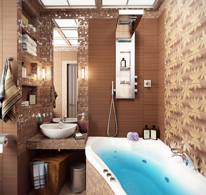 small brown bathroom ideas