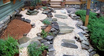 small japanese garden design ideas with stone pathway for small space