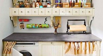 small kitchen and small laundry room storage solutions