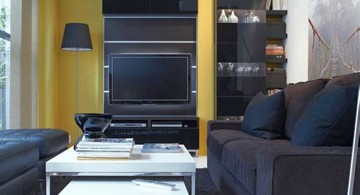 small living room ideas with black IKEA furniture