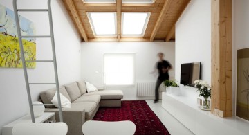 small living room with skylight ideas