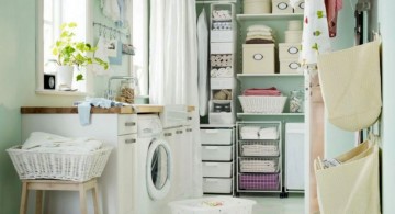 smart small laundry room storage solutions for new family
