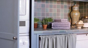 smart space usage small laundry room designs