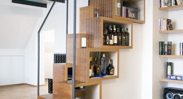 smart wooden staircase designs that also work as storage