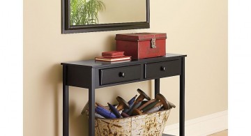 squared away small entry table ideas