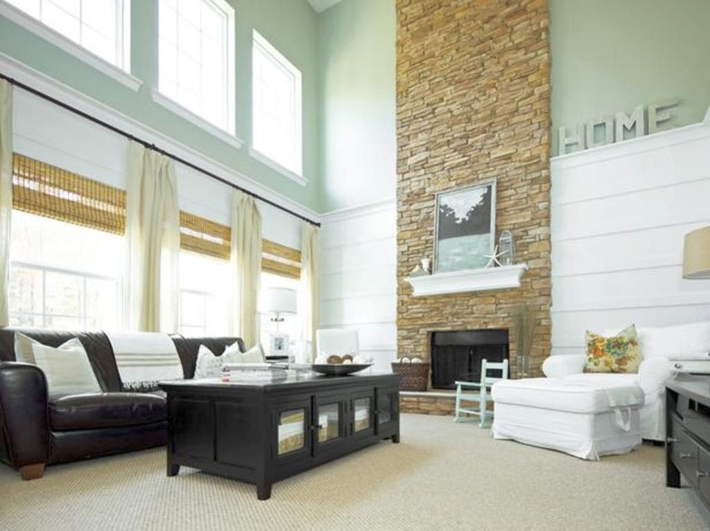 stack stone fireplaces for modern look interior