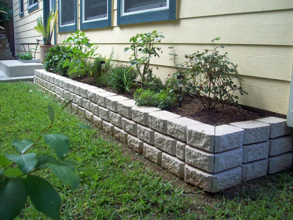 stones for flower beds idea for side yard