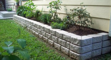 stones for flower beds idea for side yard