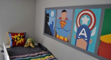superheroes pictures cool painting ideas for bedrooms