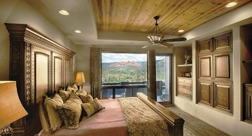 tall headboard tuscan style bedroom furniture