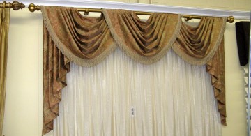 three swag valance patterns and bar