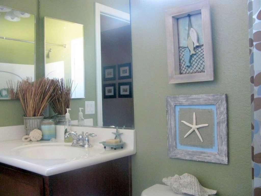 tiny bathroom design ideas in beach theme