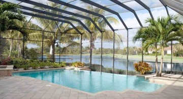 tiny swimming pools with glass wall and ceiling