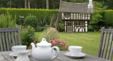 tudor house luxury outdoor playhouse
