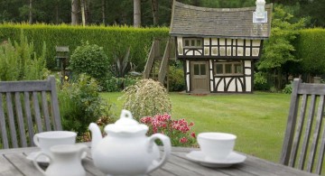 tudor house luxury outdoor playhouse