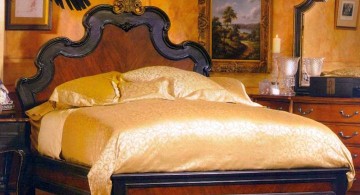 tuscan style bedroom furniture in black and gold