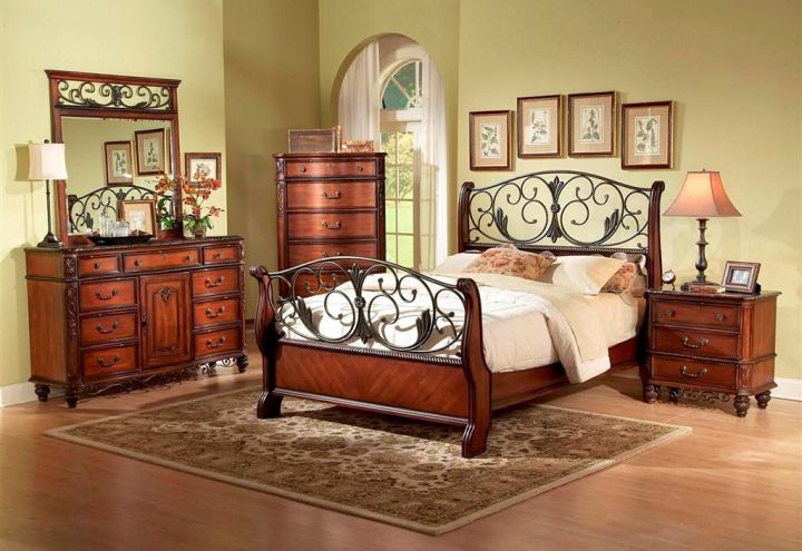 tuscan style bedroom furniture in natural colors