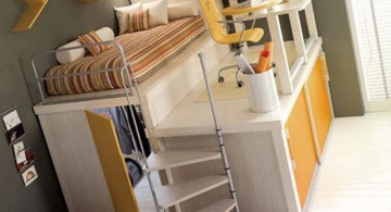 unique adult loft bed with stairs
