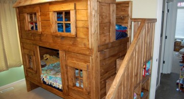 unique bunk beds rustic bed plans