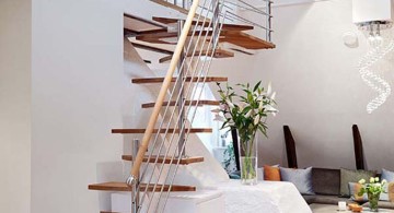 unique design wooden stairs