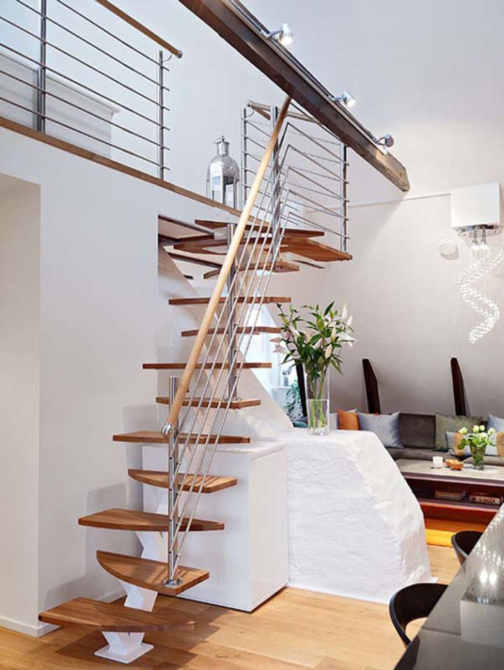 unique design wooden stairs