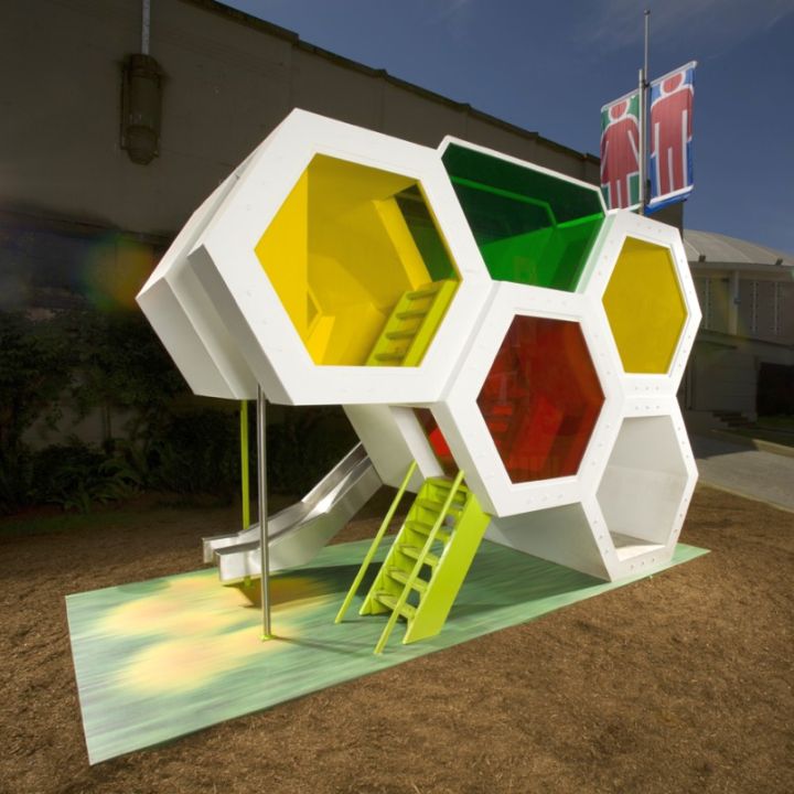 unique honeycomb luxury outdoor playhouse
