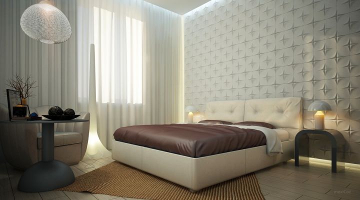 unique textured bedroom wall panel design ideas