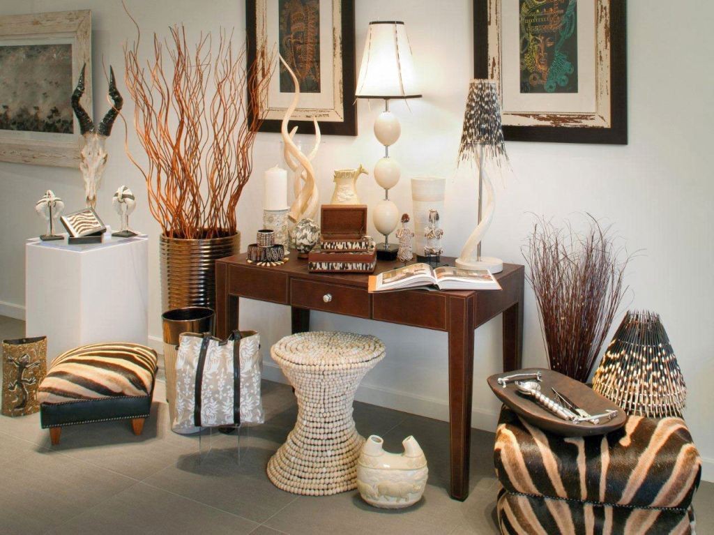 various vases african living room decor