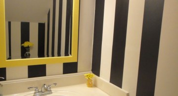 vertical stripes black bathrooms ideas