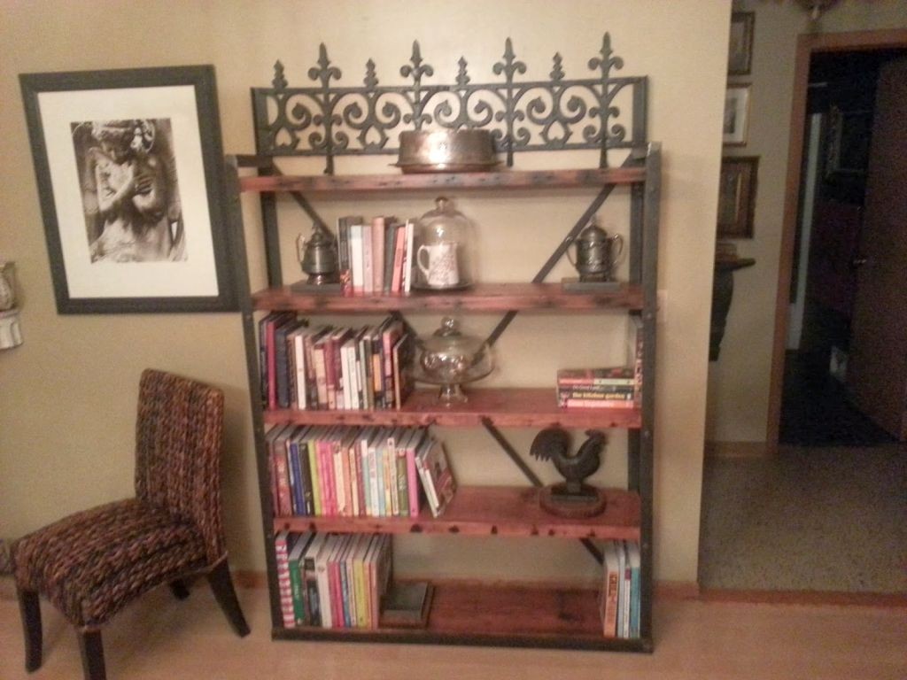 victorian designed vintage industrial bookcase designs