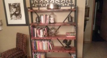 victorian designed vintage industrial bookcase designs