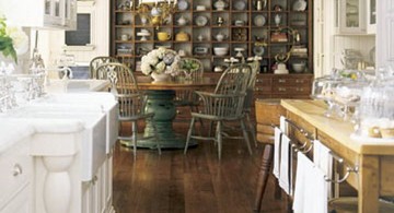 vintage and retro kitchen design in white