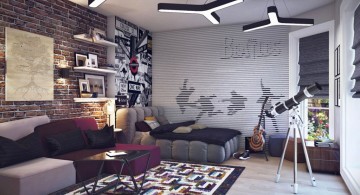 vintage black and white teenage rooms ideas